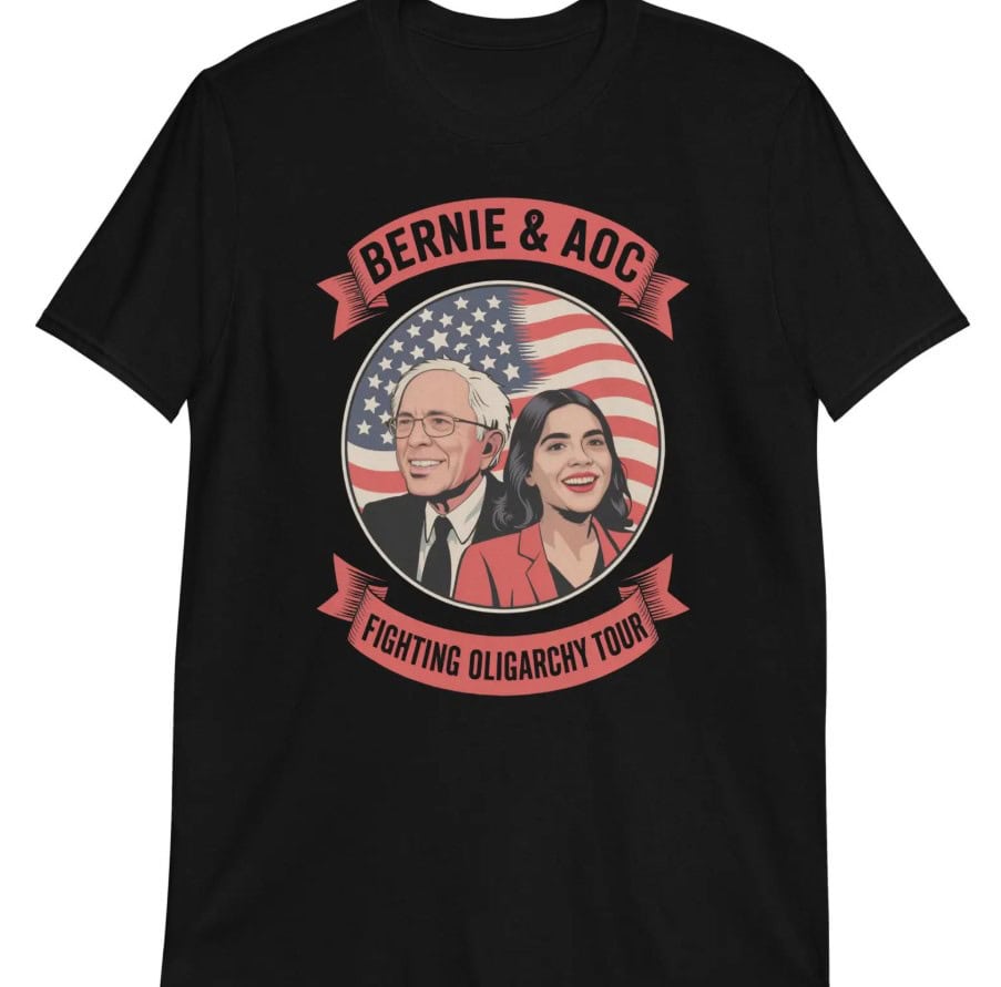 Bernie Sanders Fighting Oligarchy Tour Shirt