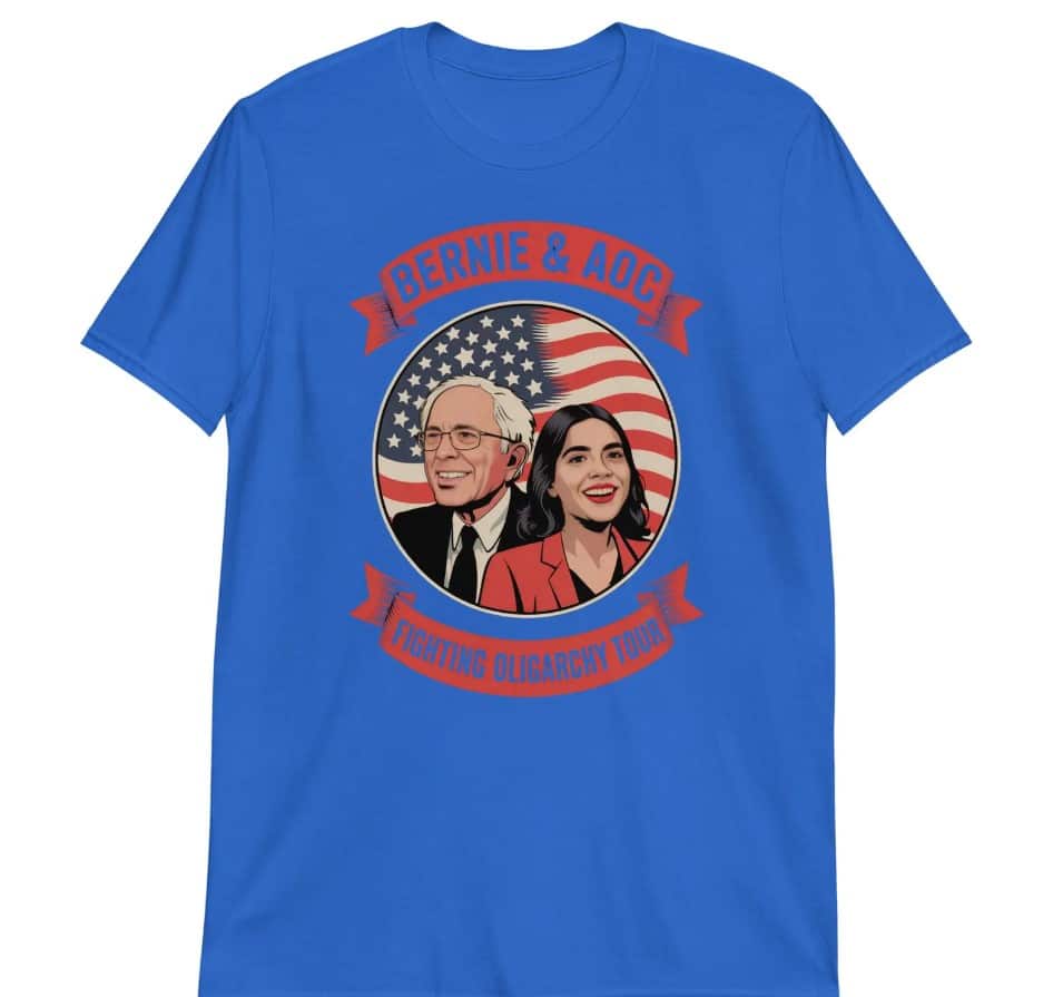 Bernie Sanders Fighting Oligarchy Tour Shirt