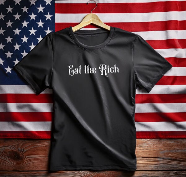 Crop Top, Eat the Rich Gothic Lettering shirt