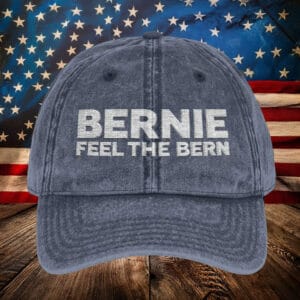Embroidered Bernie Feel The Bern Anti Trump Hat