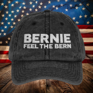 Embroidered Bernie Feel The Bern Anti Trump Hat