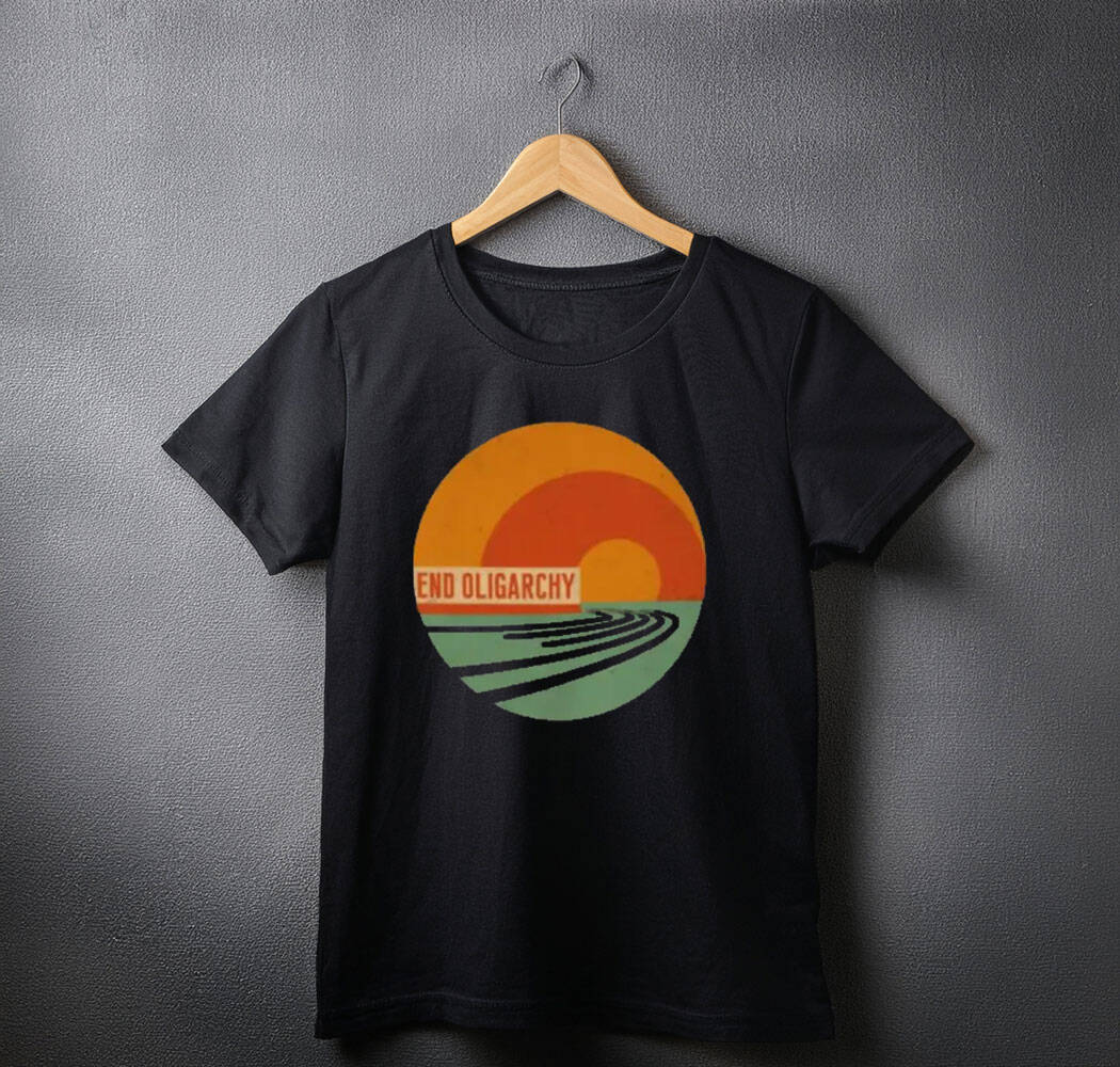 End Oligarchy  Retro Protest Shirt