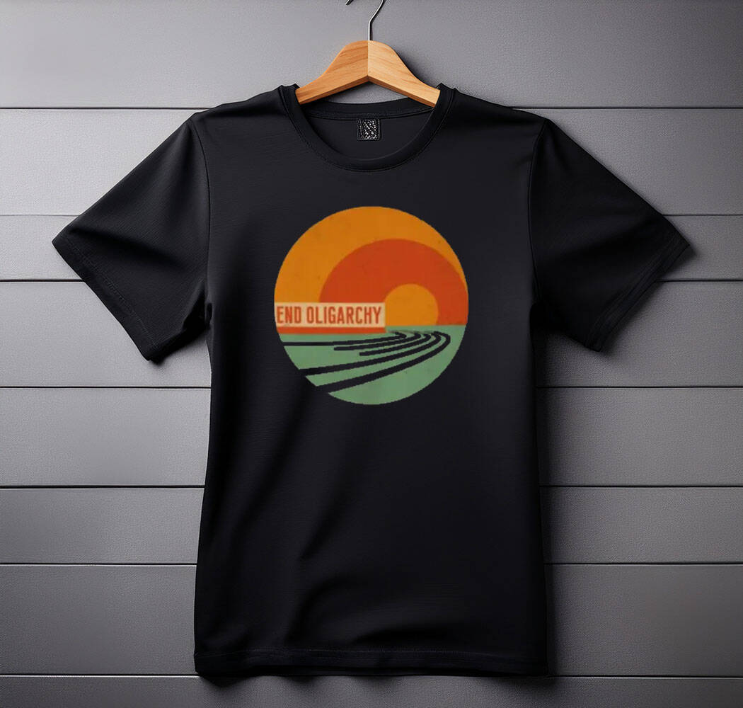 End Oligarchy  Retro Protest Shirt