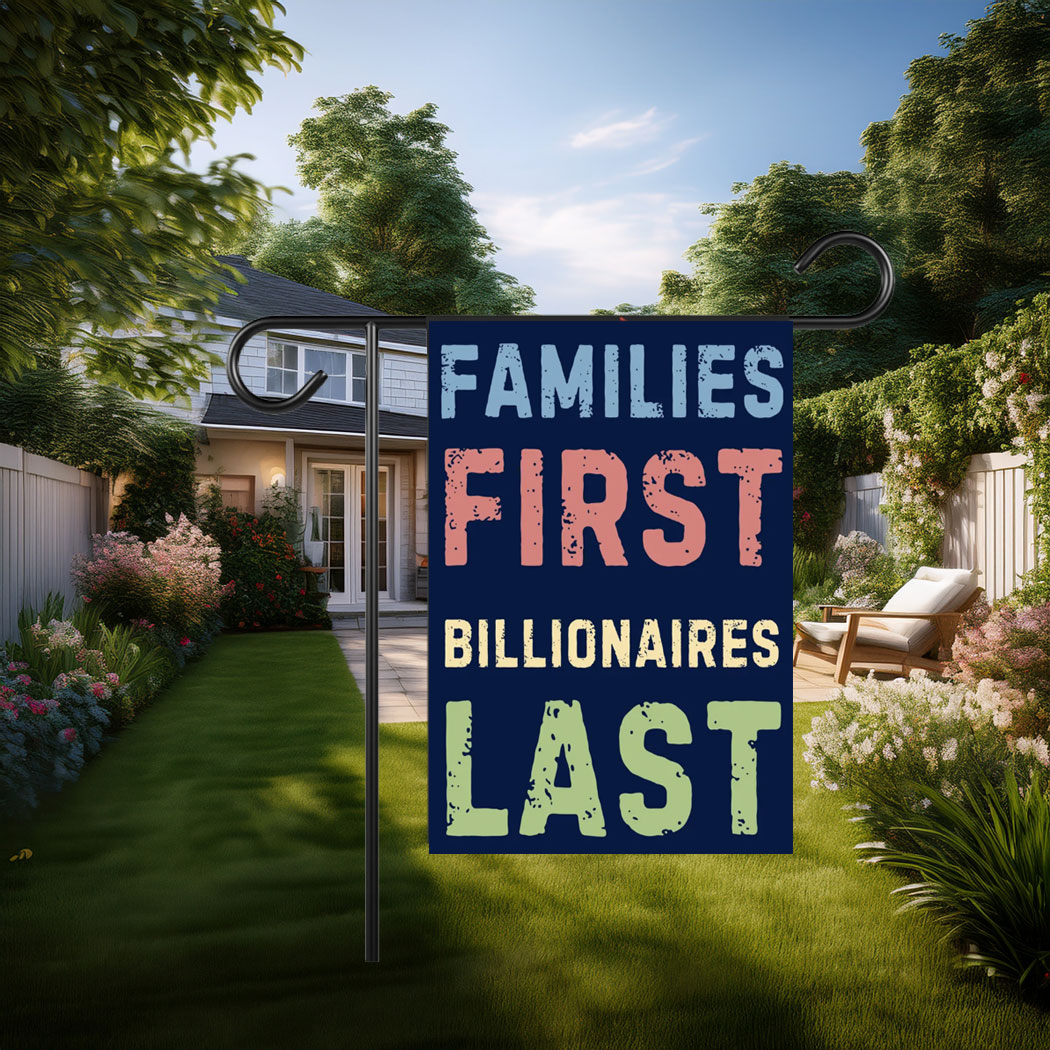 Families First Protest Flag – No Oligarchy Anti-Trump Sign