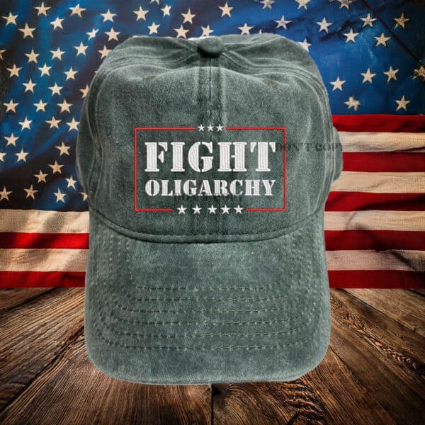 Fight Oligarchy 2025 Bernie Sanders AOC Fighting Embroidered Hat