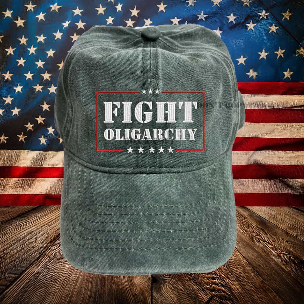 Fight Oligarchy 2025 Bernie Sanders AOC Fighting Embroidered Hat
