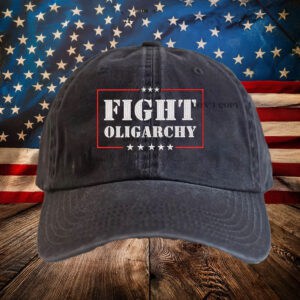 Fight Oligarchy 2025 Bernie Sanders AOC Fighting Embroidered Hat