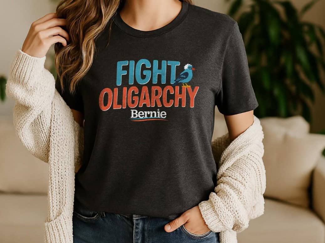 Bernie Sanders worship the cat shirt