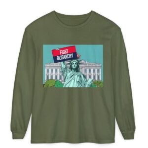 Fight Oligarchy Long Sleeve Comfort Colors Tee shirt