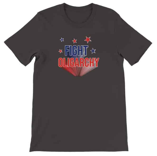Fight Oligarchy Premium Unisex Crewneck T-shirt