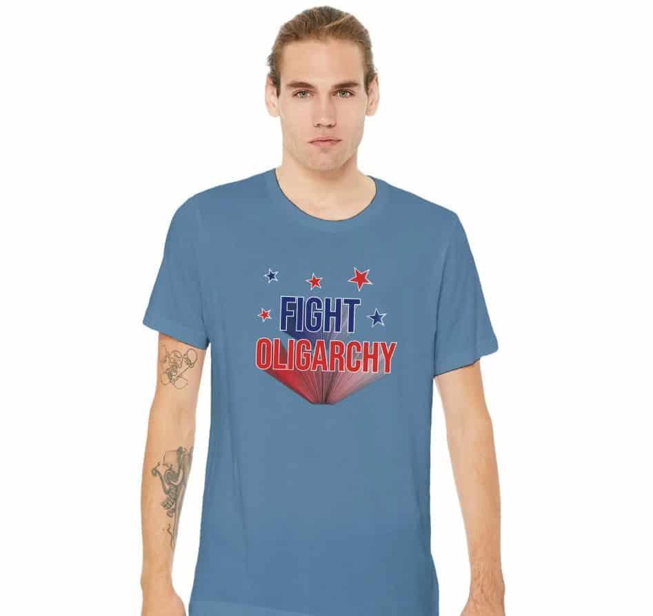 Fight Oligarchy Premium Unisex Crewneck T-shirt