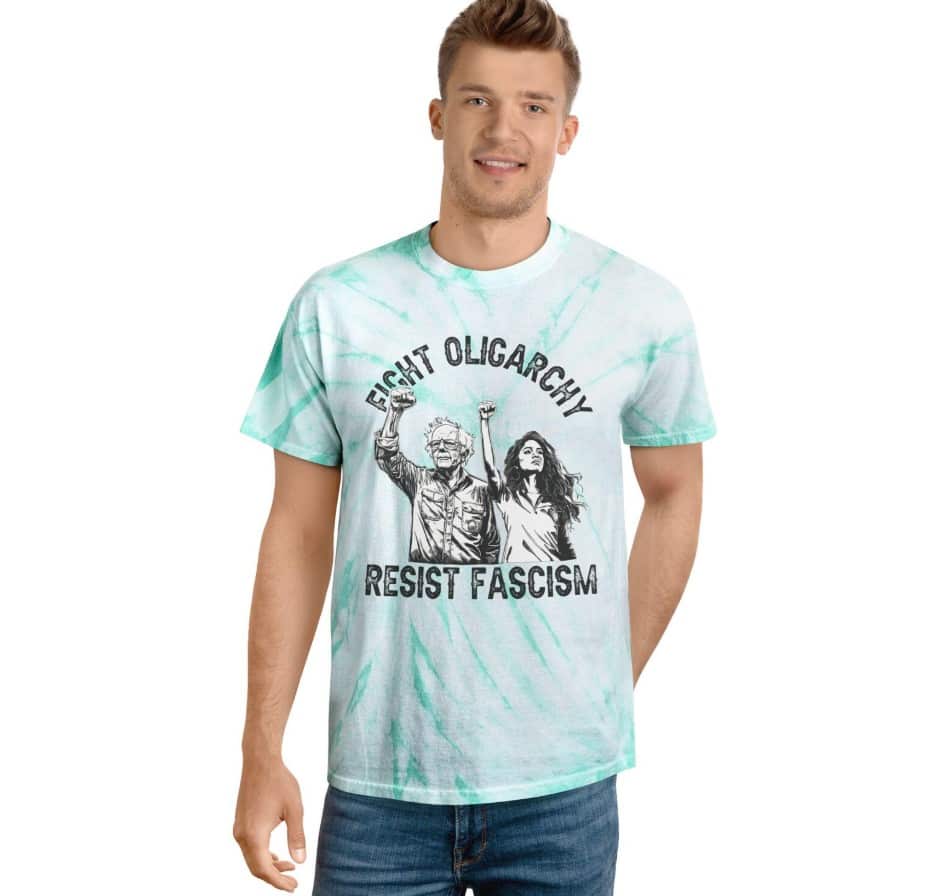 Fight Oligarchy Tie-Dye Tee resest shirt