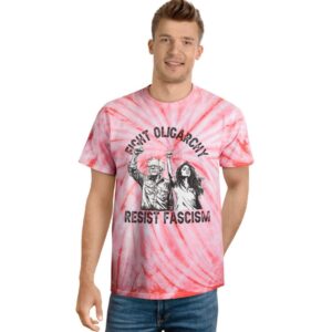 Fight Oligarchy Tie-Dye Tee resest shirt