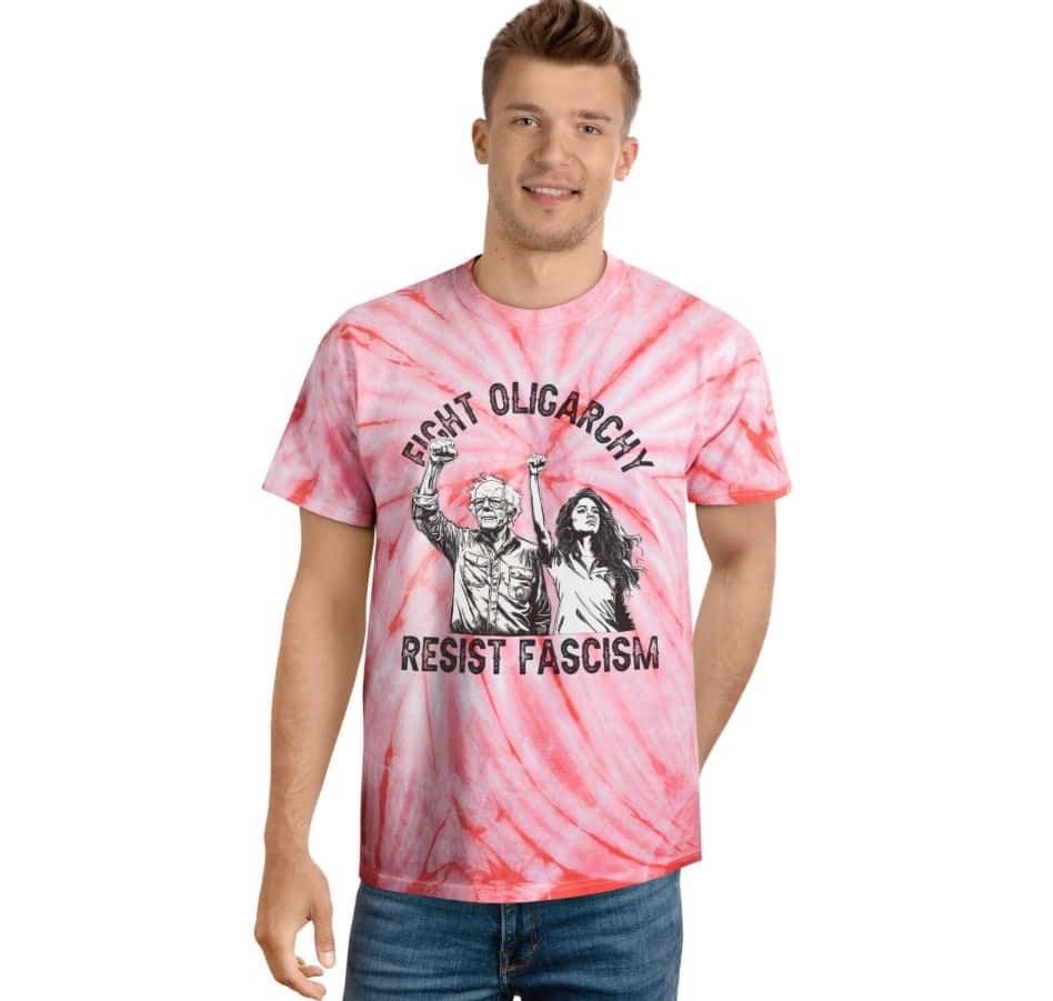 Fight Oligarchy Tie-Dye Tee resest shirt