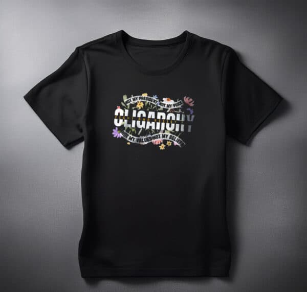 Fight oligarchy Protest tee shirt
