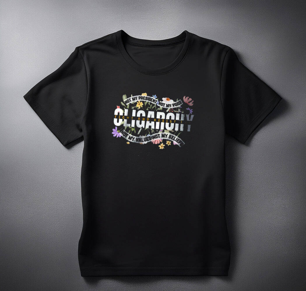 Fight oligarchy Protest tee shirt