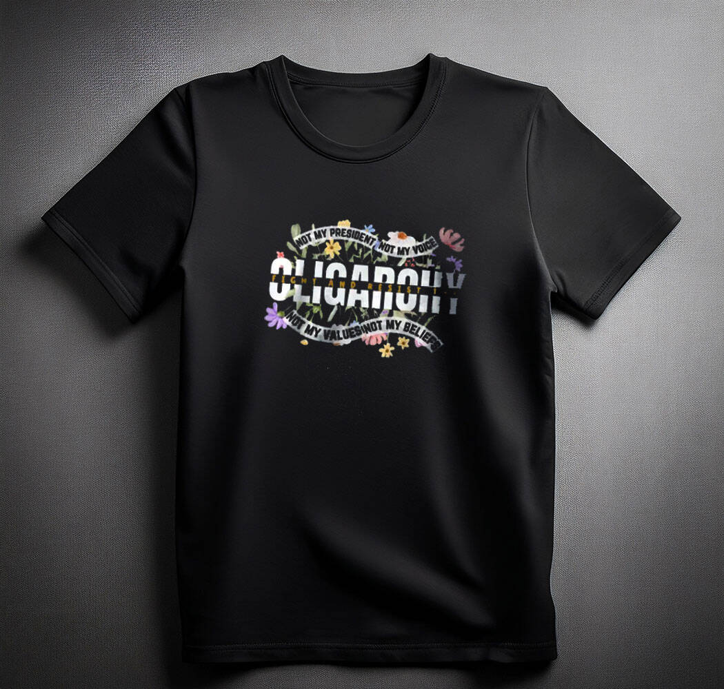 Fight oligarchy Protest tee shirt