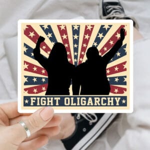 Fighting Oligarchy - Bernie Feel The Bern Sticker