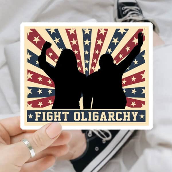 Fighting Oligarchy - Bernie Feel The Bern Sticker