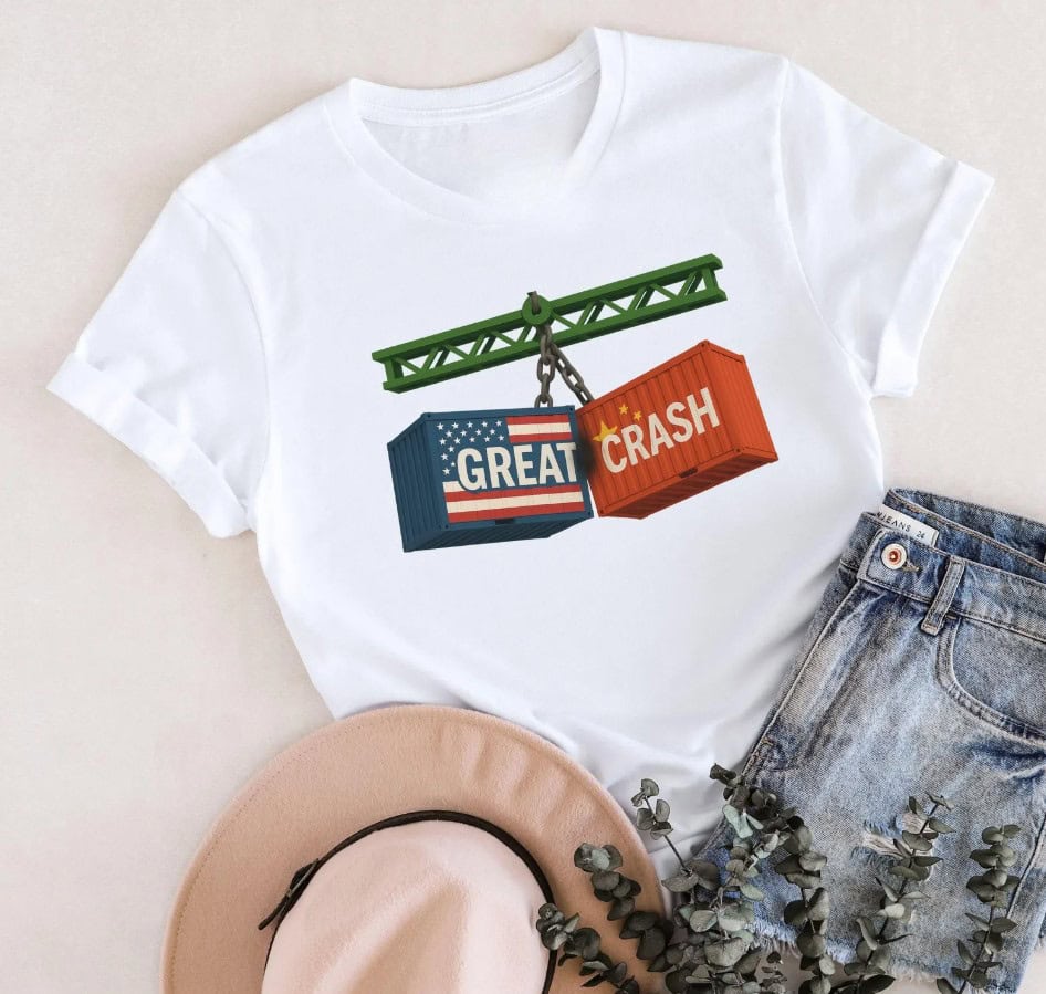 Great Crash Political Graphic T-Shirt