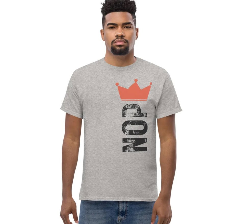 No King, Anti Trump, Save Democracy soft t-shirt
