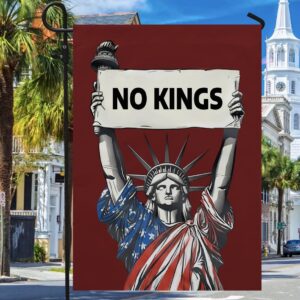 No Kings Garden Flag, Anti Trump Garden Flag