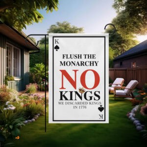 No Kings Protest Garden Flag – Anti Trump Flag