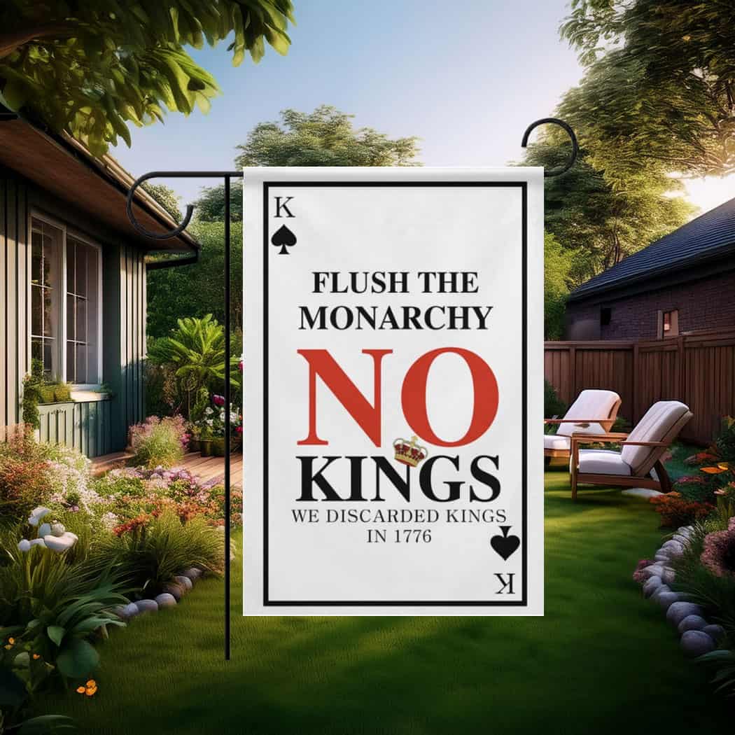 No Kings Protest Garden Flag – Anti Trump Flag