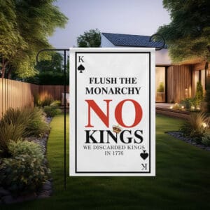 No Kings Protest Garden Flag – Anti Trump Flag