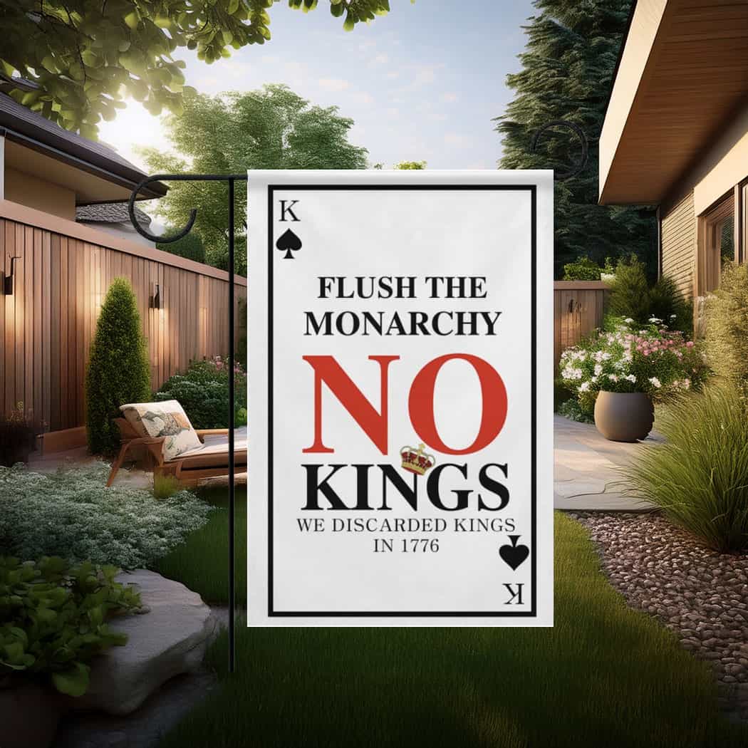 No Kings Protest Garden Flag – Anti Trump Flag
