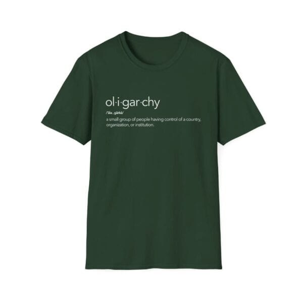 Oligarchy a small group in control definition shirt