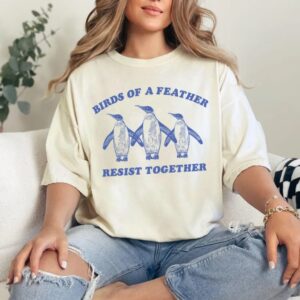 Penguins Against Tariffs Comfort Colors Tee shirt