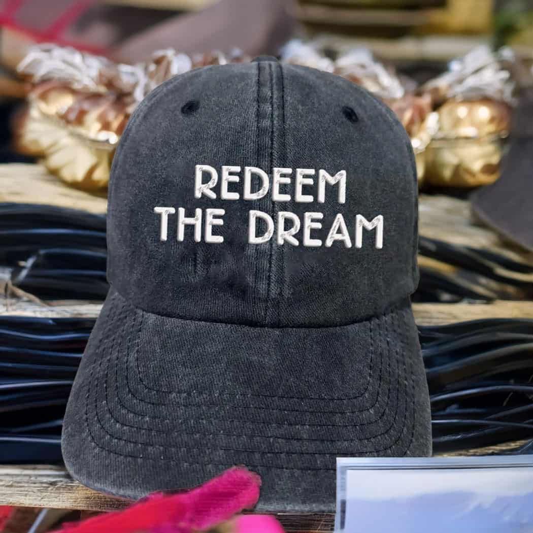 Redeem The Dream Embroidered Hat, Fight Oligarchy
