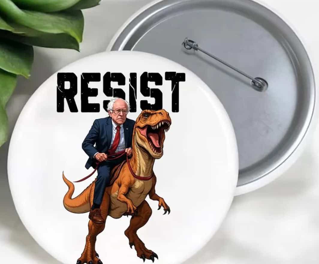 Resist Bernie Sanders Pin Button