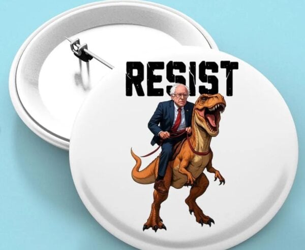 Resist Bernie Sanders Pin Button