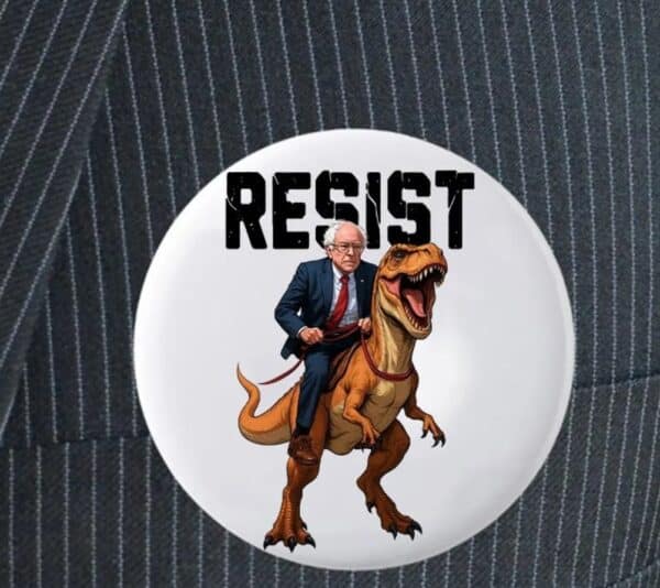 Resist Bernie Sanders Pin Button