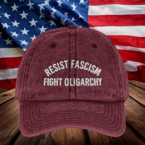 Resist Fascism Fight Oligarchy Anti Trump Cap