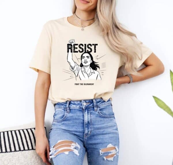 Resist Fight The Oligarchy Unisex Jersey shirt