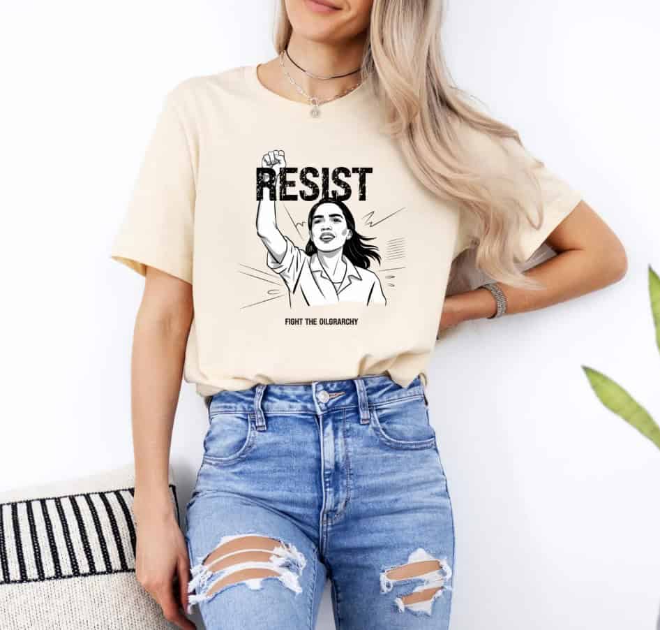 Resist Fight The Oligarchy Unisex Jersey shirt