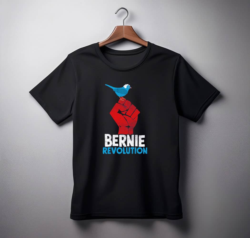 Revolution Fist Bernie Sanders Birdie Bird shirts
