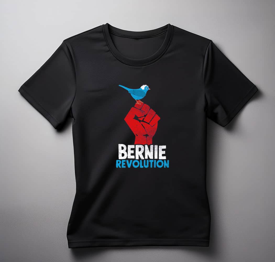 Revolution Fist Bernie Sanders Birdie Bird shirts