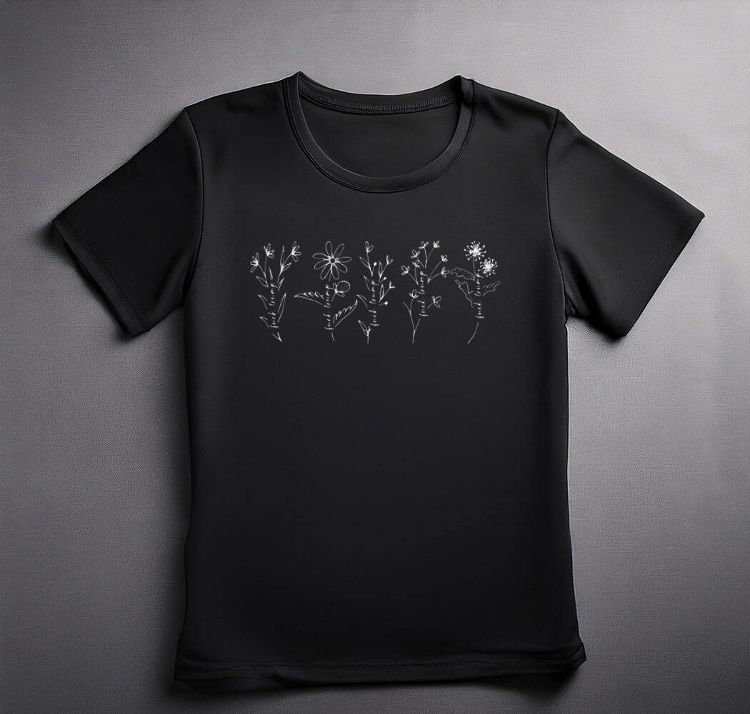 Subtle Fuck Trump Flowers V-Neck Shirts
