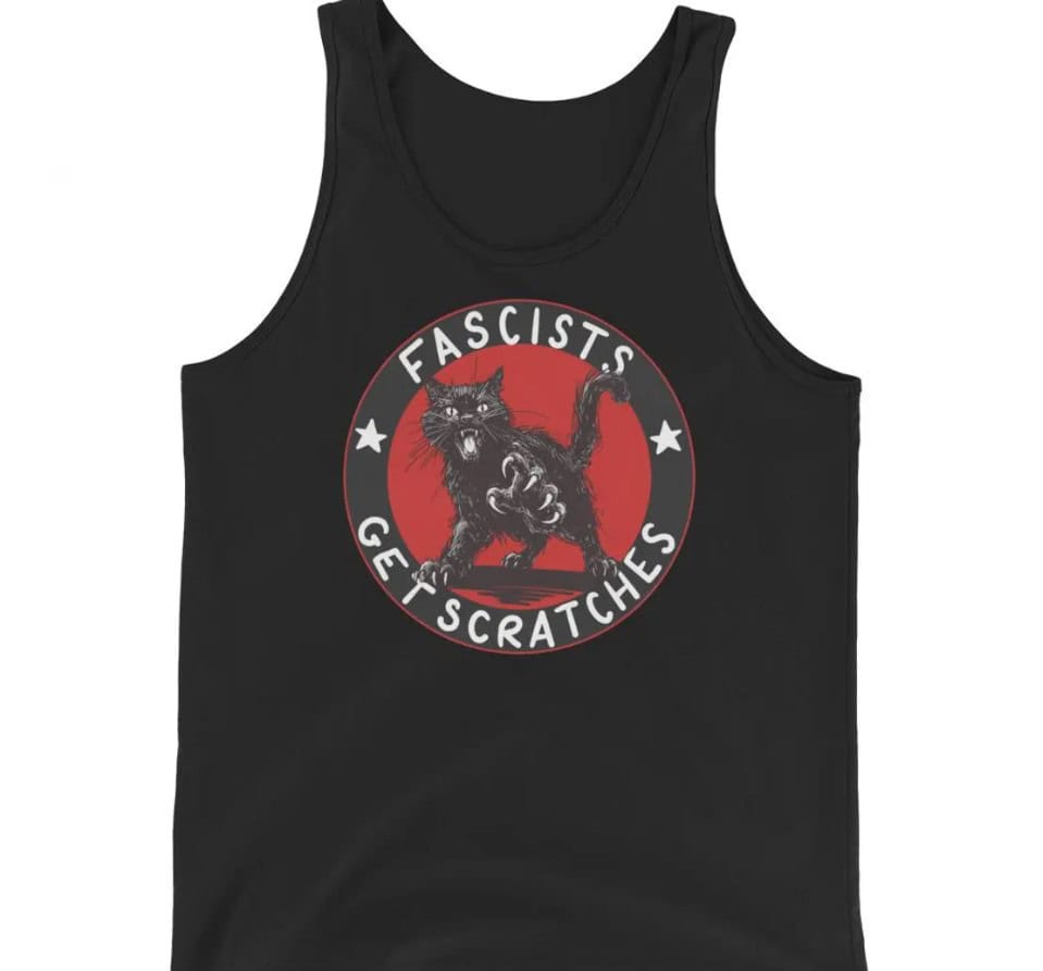 The Original Fascists Get Scratches Black Cat shirt