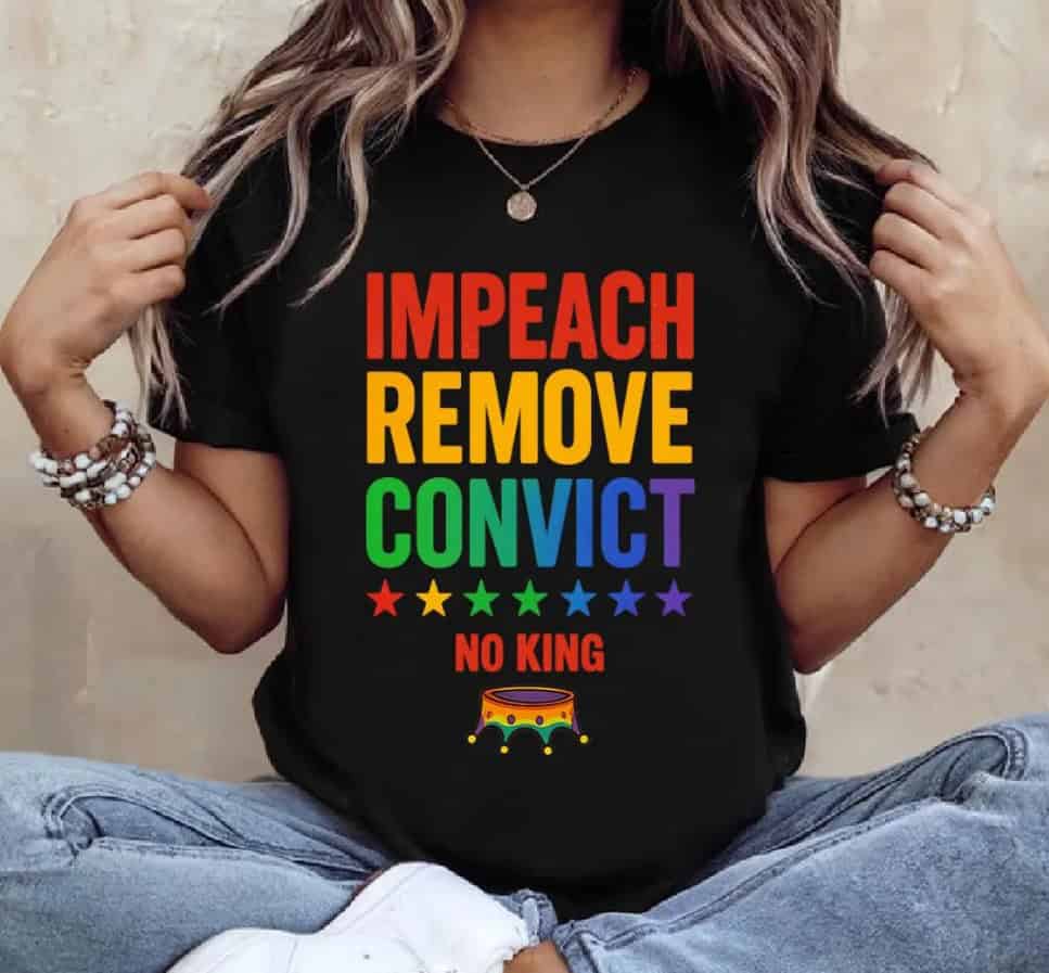 Vintage Impeach Remove Convict No Kings shirt