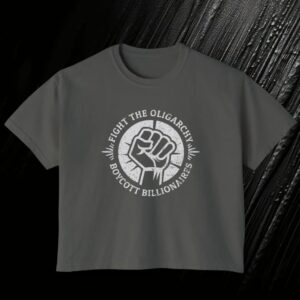 Womens Crop Top, Fight the Oligarchy shirt