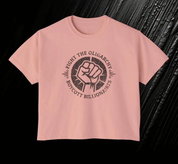 Womens Crop Top, Fight the Oligarchy shirt