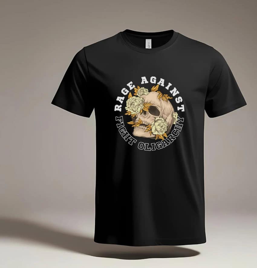 rage against Fight Oligarchy Tour Shirt