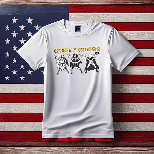 Democracy Defenders Cotton Shirt, Bernie Sanders Shirt