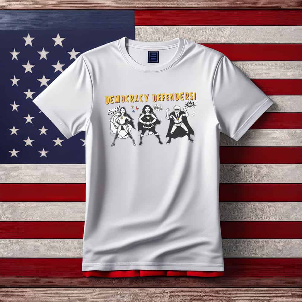 Democracy Defenders Cotton Shirt, Bernie Sanders Shirt