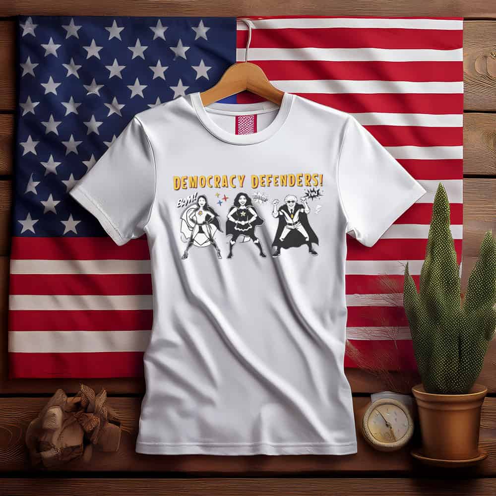 Democracy Defenders Cotton Shirt, Bernie Sanders Shirt
